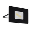 Faedo IP65 50W LED Black Flood Light with Plug in Cool White