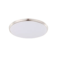 Thumbnail for Ollie 12W Dimmable LED Tri-Colour Oyster Light Brushed Chrome Trim