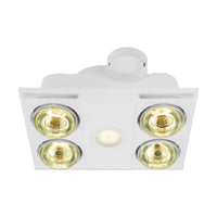 Thumbnail for Heatflow 3 in 1 - 4 Heat, Exhaust Fan with 13W LED Light in White