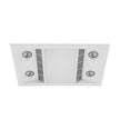 Matt White Inferno 3-in-1 Bathroom Exhaust Fan, Heater, and LED Light