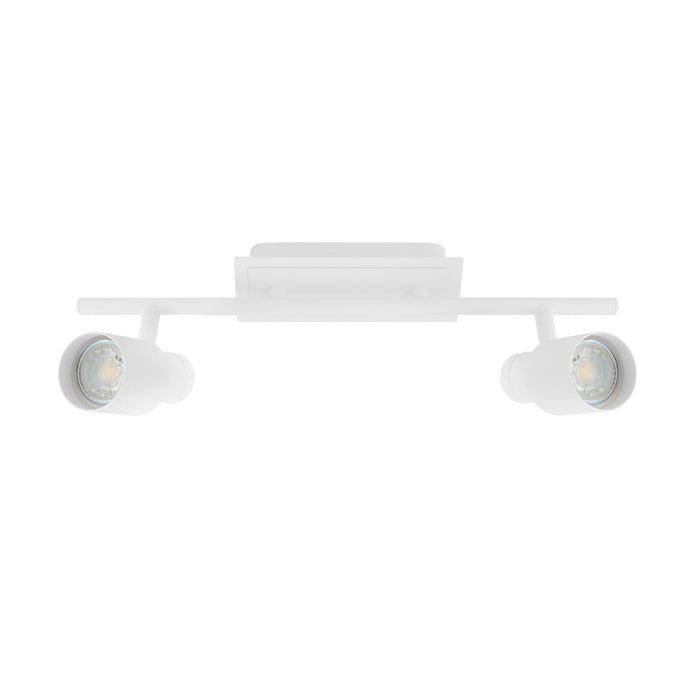 Davida 2 Light Matt White Adjustable GU10 LED Spotlight