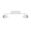 Davida 2 Light Matt White Adjustable GU10 LED Spotlight