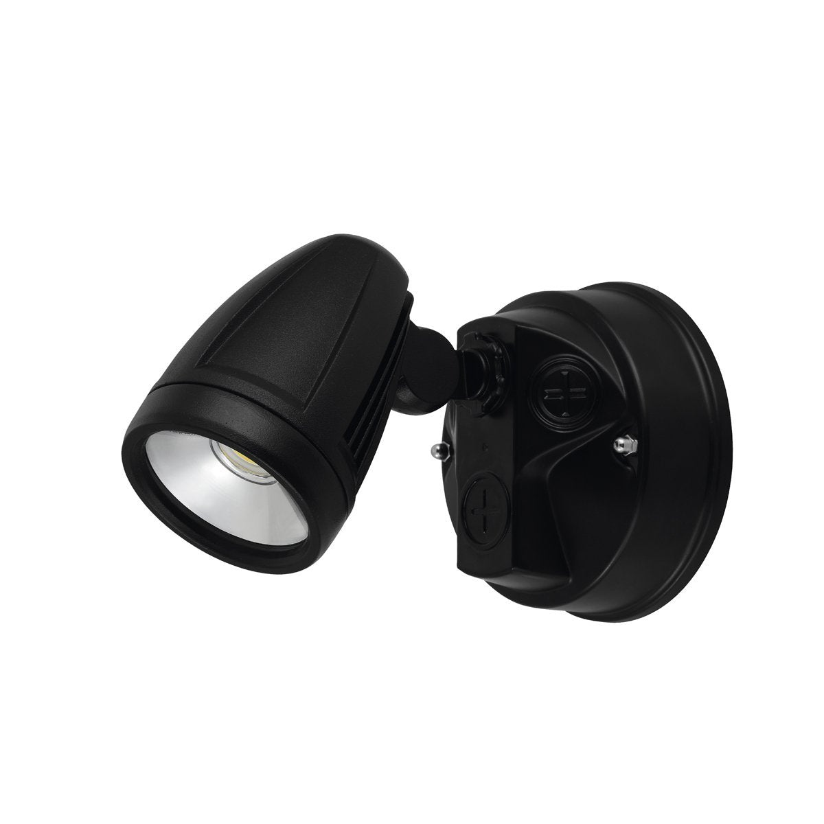 Chopper 15W Tri Colour LED Double Adjustable IP54 Black Exterior Spot Light