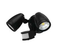 Thumbnail for Chopper 30W Tri Colour LED Double Adjustable IP54 Black Exterior Spot Light with Sensor