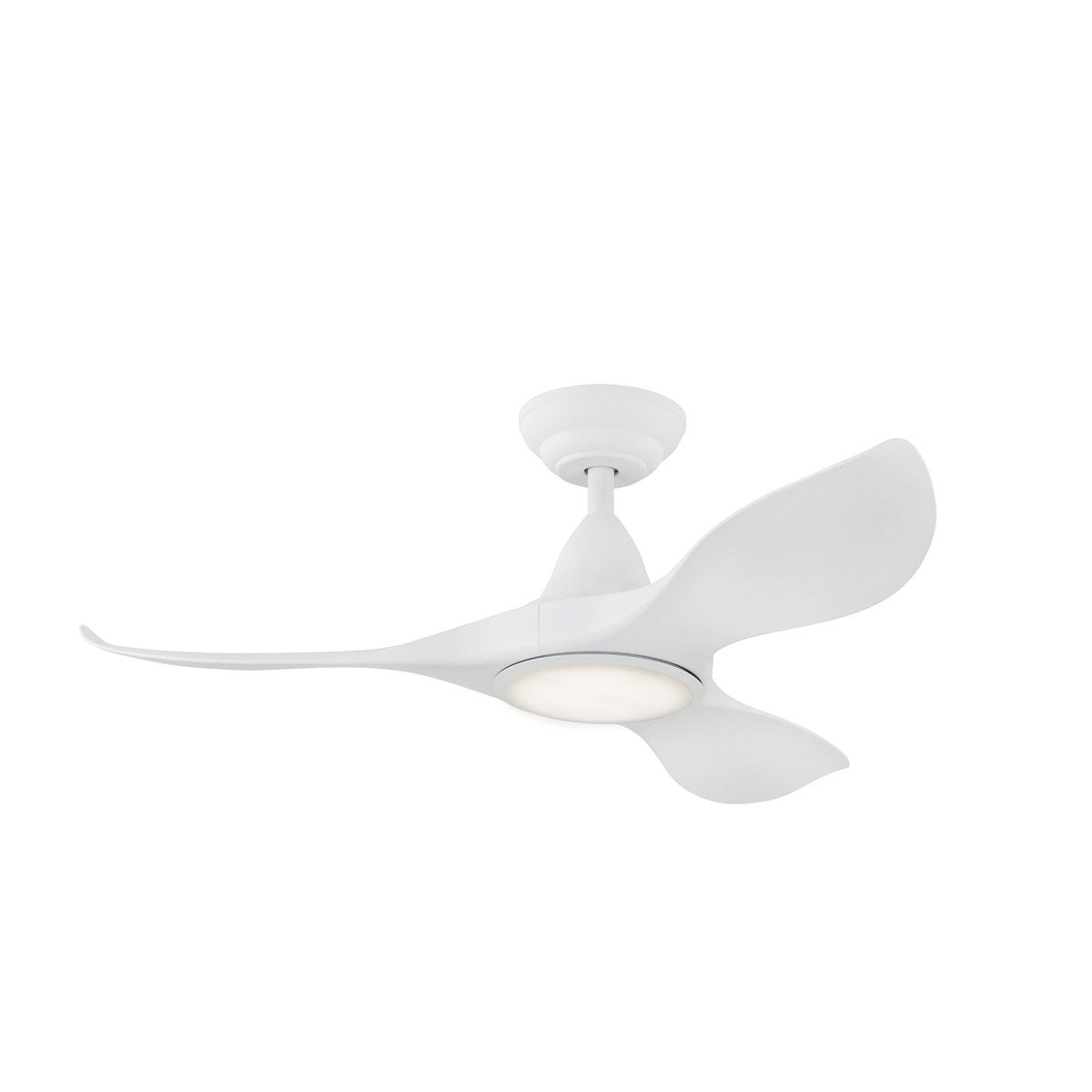 White Eglo Noosa 40" 3 Blade DC Indoor/Outdoor Ceiling Fan with 18W CCT Dimmable LED Light