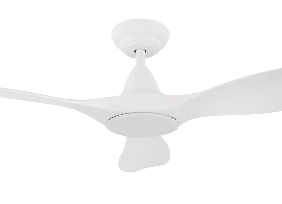 White Eglo Noosa 46" 3 Blade DC Indoor/Outdoor Ceiling Fan with Remote Control