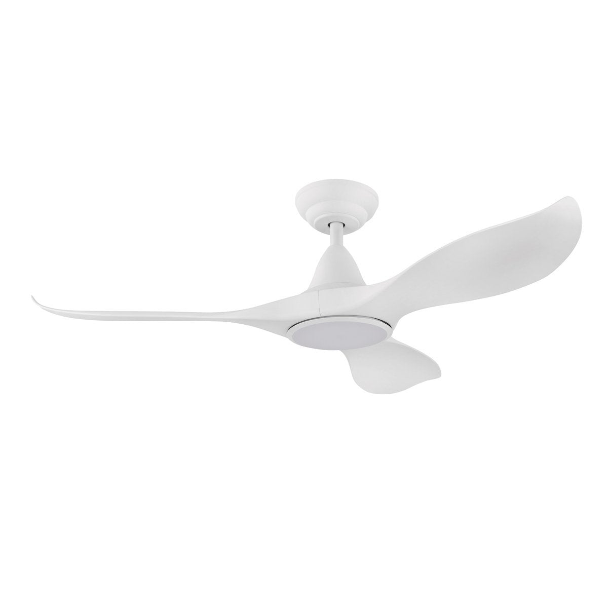 White Eglo Noosa 46" 3 Blade DC Indoor/Outdoor Ceiling Fan with 18W CCT Dimmable LED Light