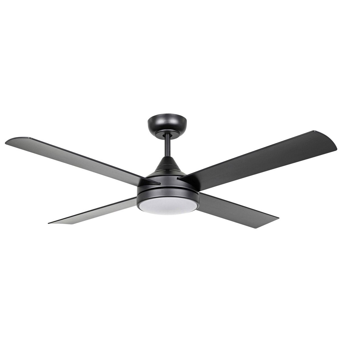 Stradbroke 48" (1220mm) DC Ceiling Fan with Tri-Colour LED Light in Matt Black