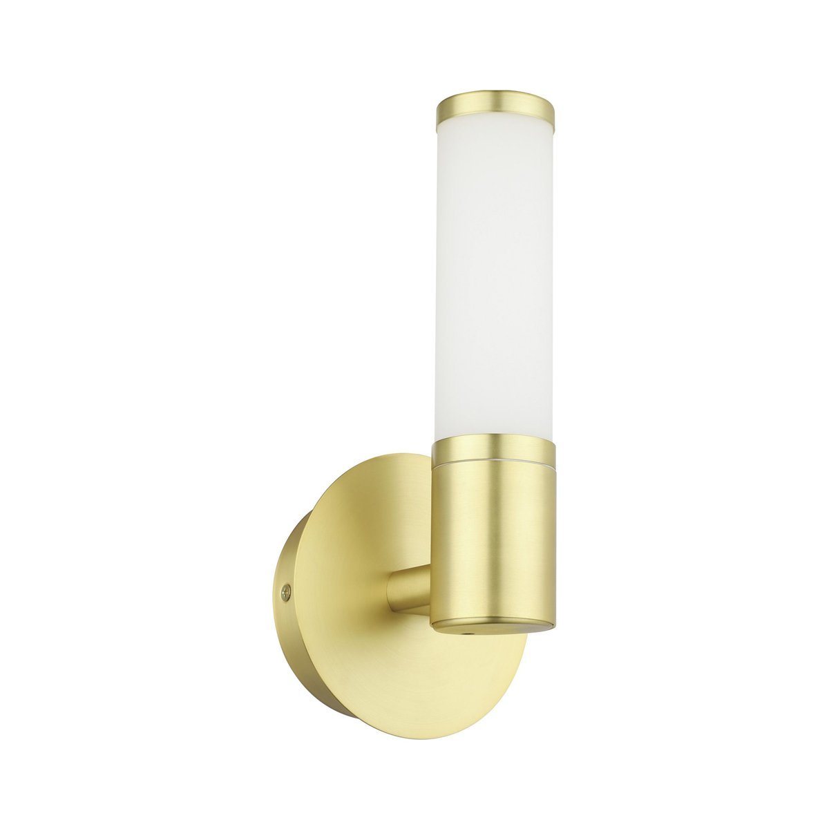 Palmera 4.5W Warm White LED Wall Light Matt Brass with Opal Diffuser