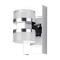 Thumbnail for Romendo 2x5W Tri-Colour LED Wall Light in Chrome