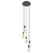 Pozueta 5 Light Black Pendant Light