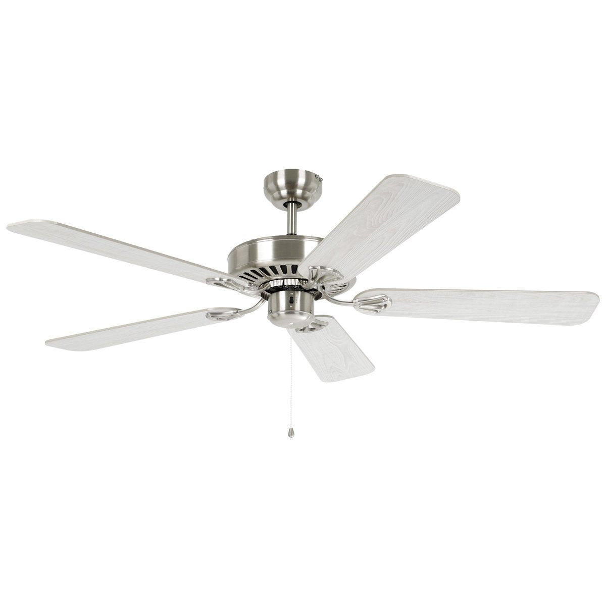 Satin Nickel & Oak Eglo Waikiki 52" (1320mm) AC Ceiling Fan