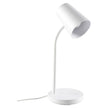 Jasper 1 Light White Desk Lamp