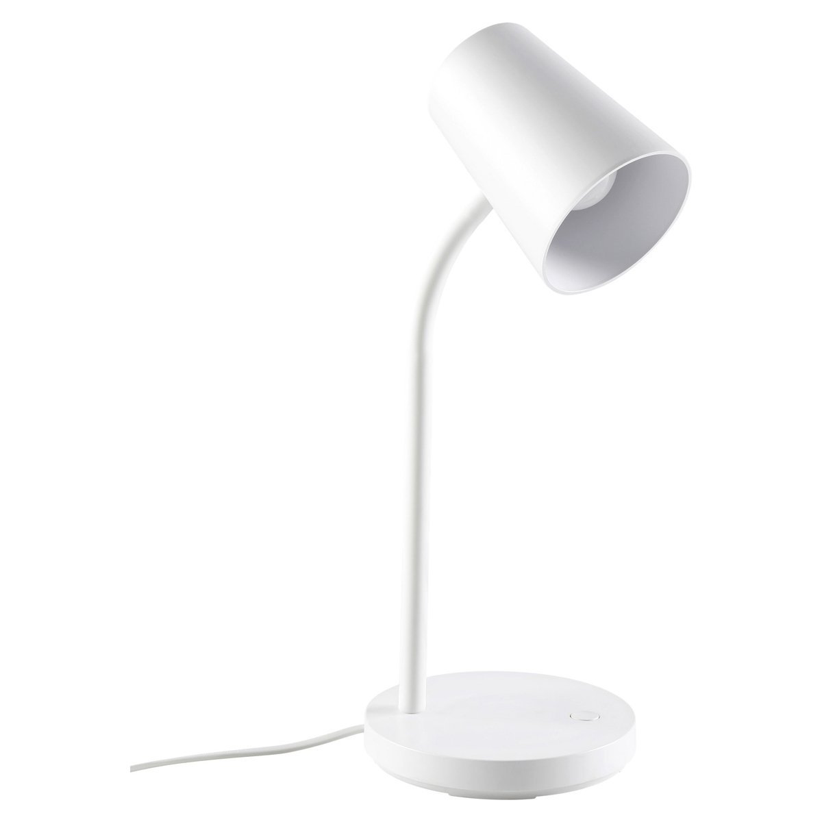 Jasper 1 Light White Desk Lamp