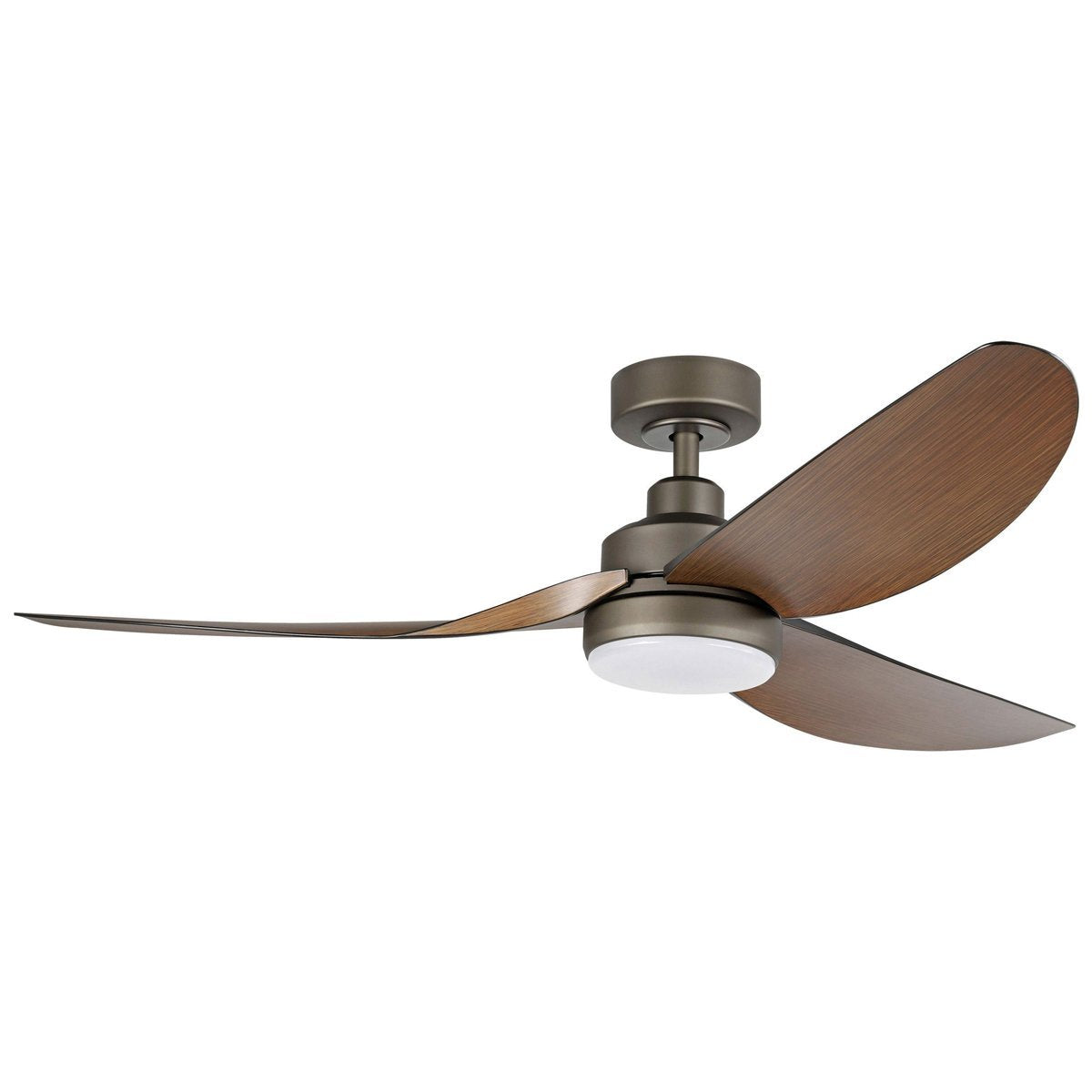 Torquay 56" (1420mm) DC Ceiling Fan with Tri-Colour LED Light in Oil-Rubbed Bronze / Koa