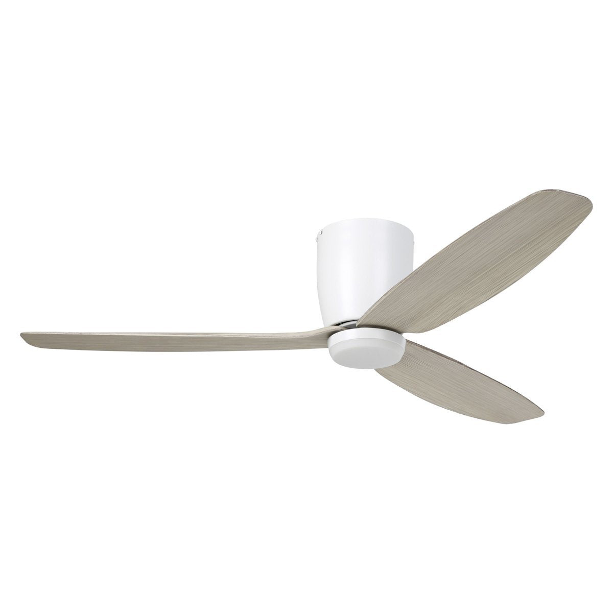 Seacliff 52" (1320mm) DC Ceiling Fan wit Tri-Colour LED Light in White with Gessami Oak Blades