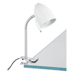 Lara 1 Light White Clamp Lamp