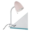Lara 1 Light Pastel Pink Clamp Lamp