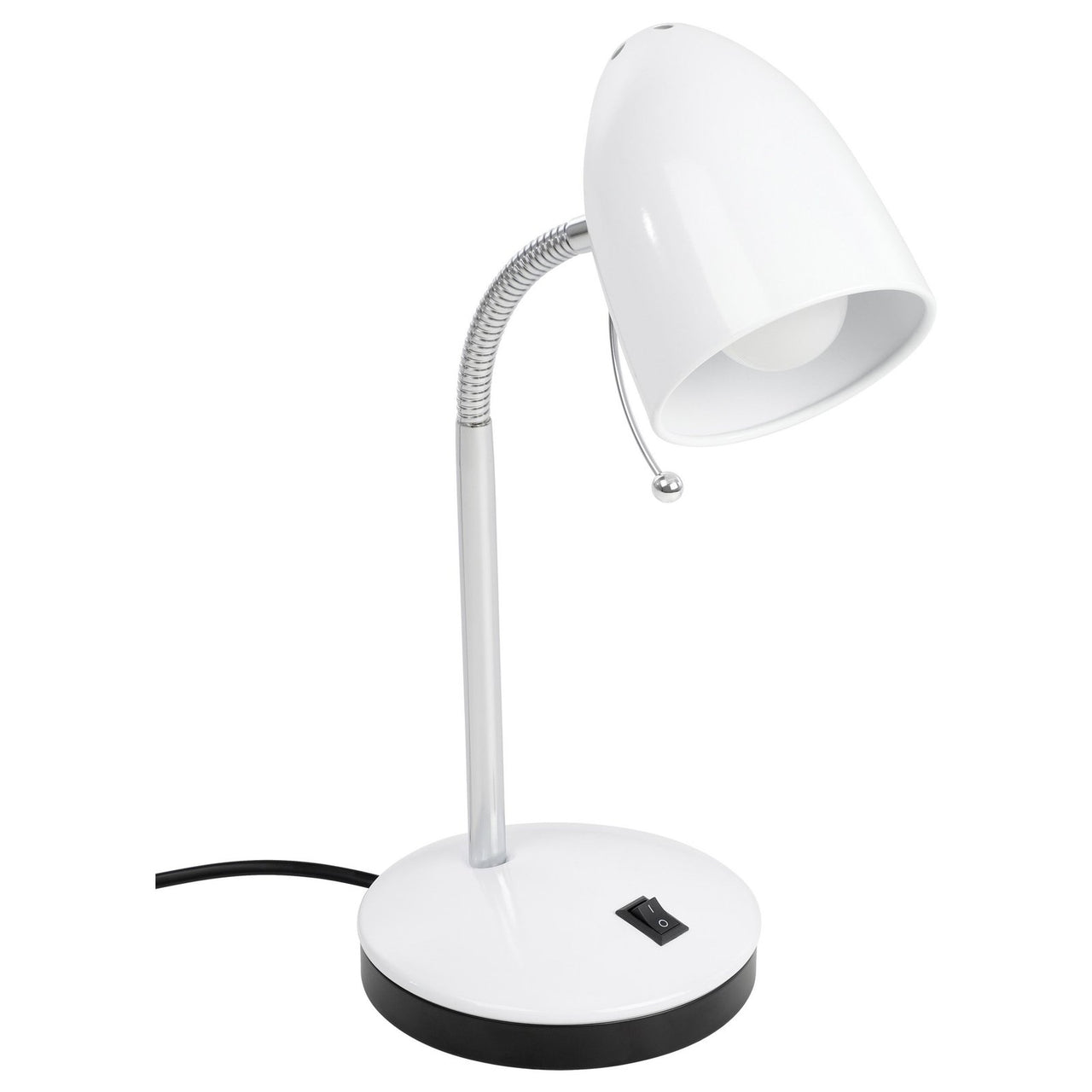 Lara 1 Light White Table Lamp