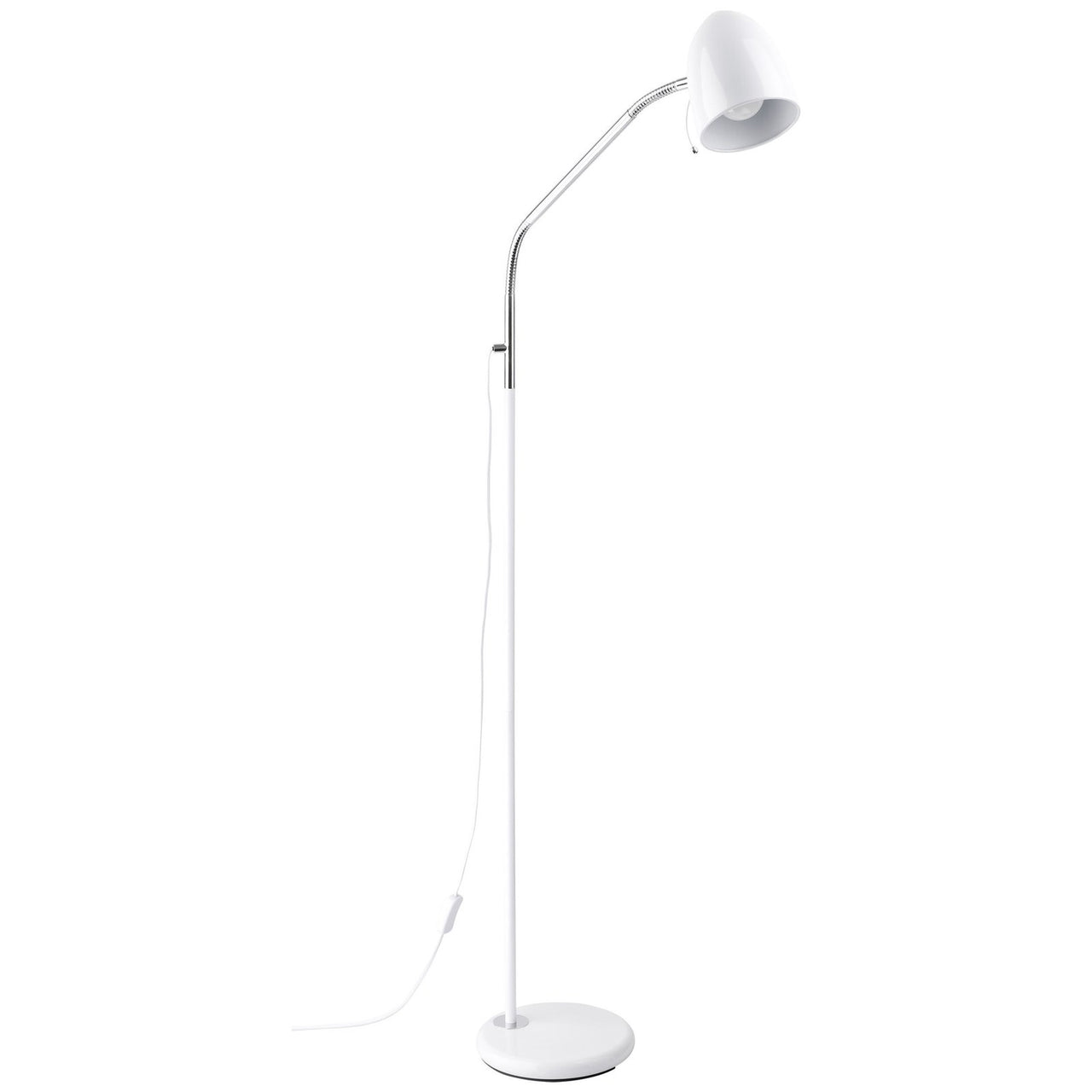 Lara 1 Light White Floor Lamp