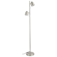 Thumbnail for Lara 2 Light Satin Nickel Floor Lamp