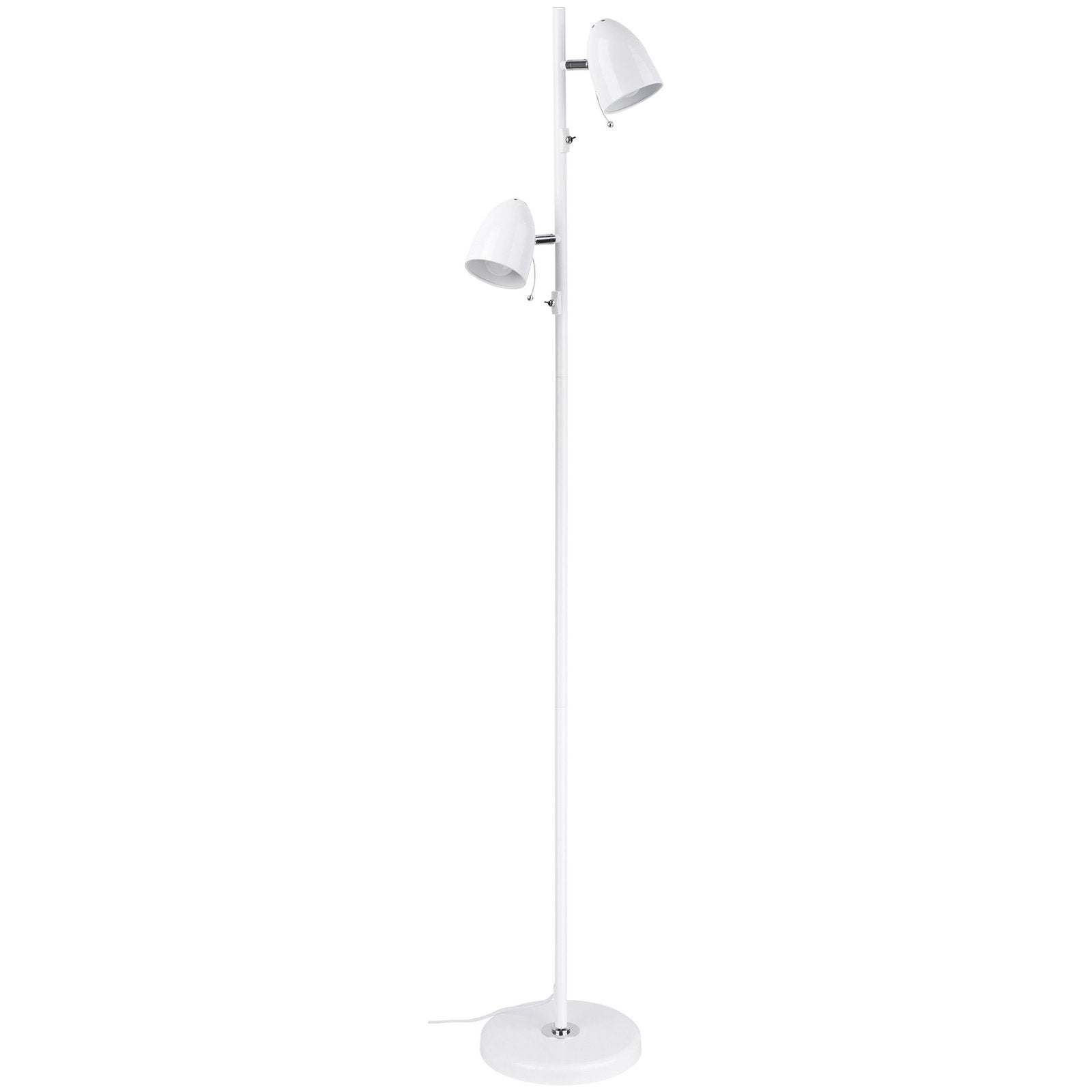 Lara 2 Light White Floor Lamp