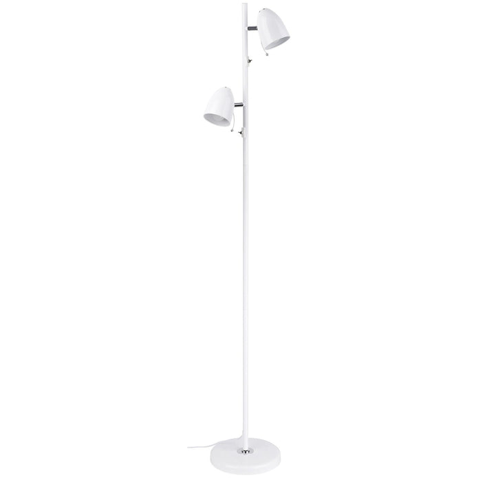 Lara 2 Light White Floor Lamp