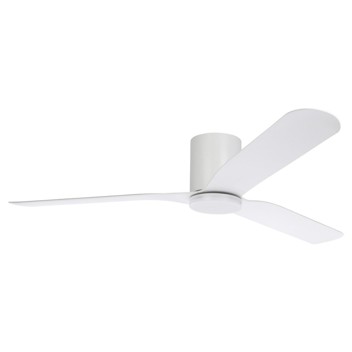 Iluka 60" (1420mm) DC Hugger Ceiling Fan with 20w Tri-Colour LED Light in Matt White