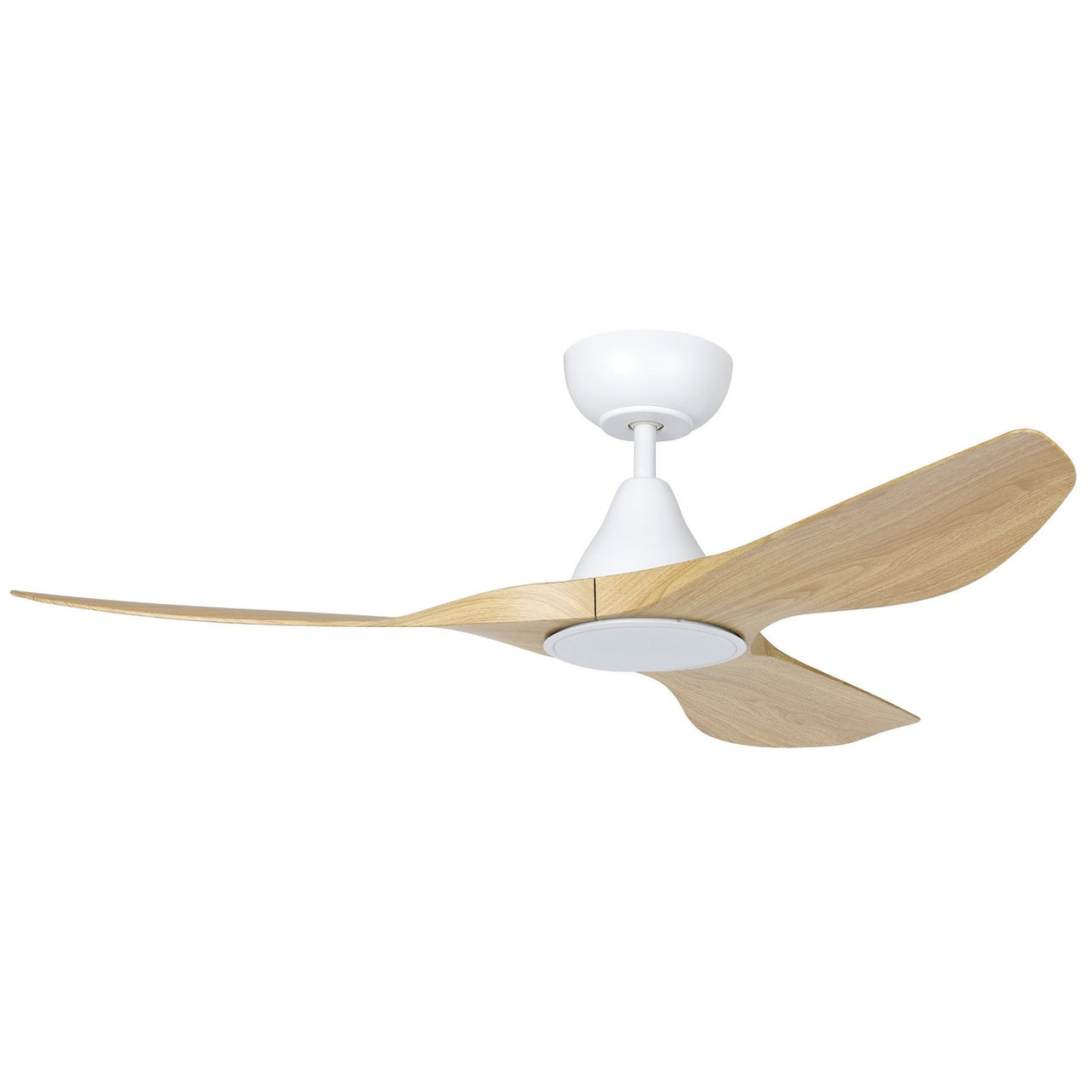 Eglo Surf 48"DC Ceiling Fan with LED Light in Light Oak