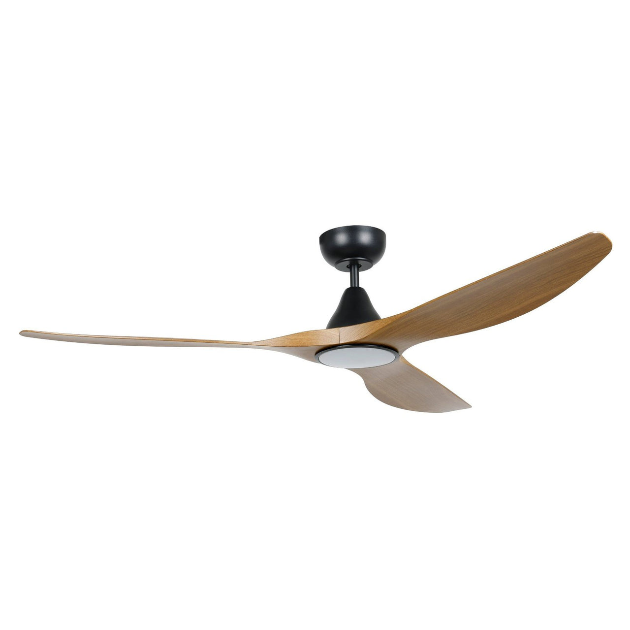 Eglo Surf 60" Burmese Teak Oak DC Ceiling Fan with LED Light