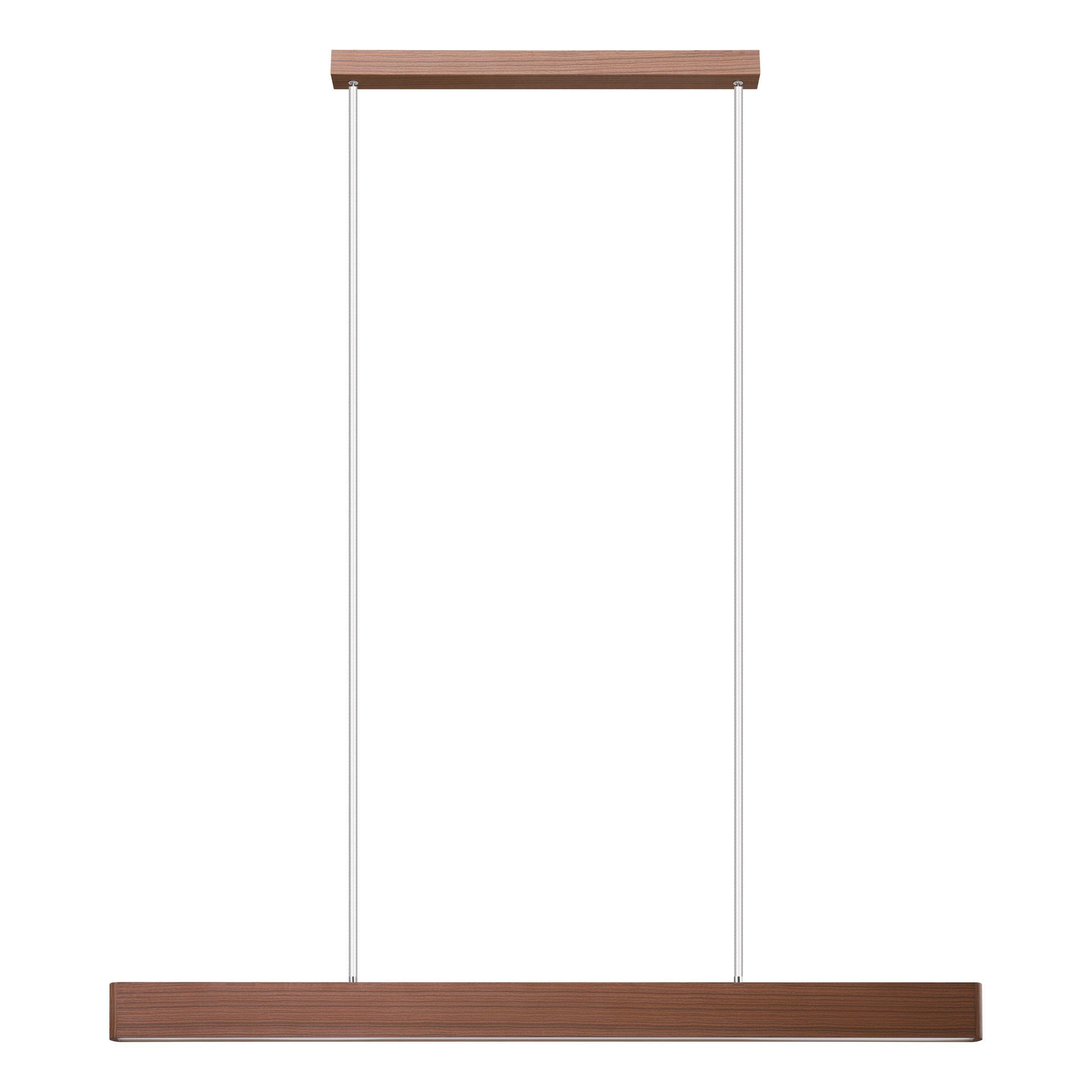 Climene 3 Walnut 30W CCT 1.2M LED Bar Pendant Light