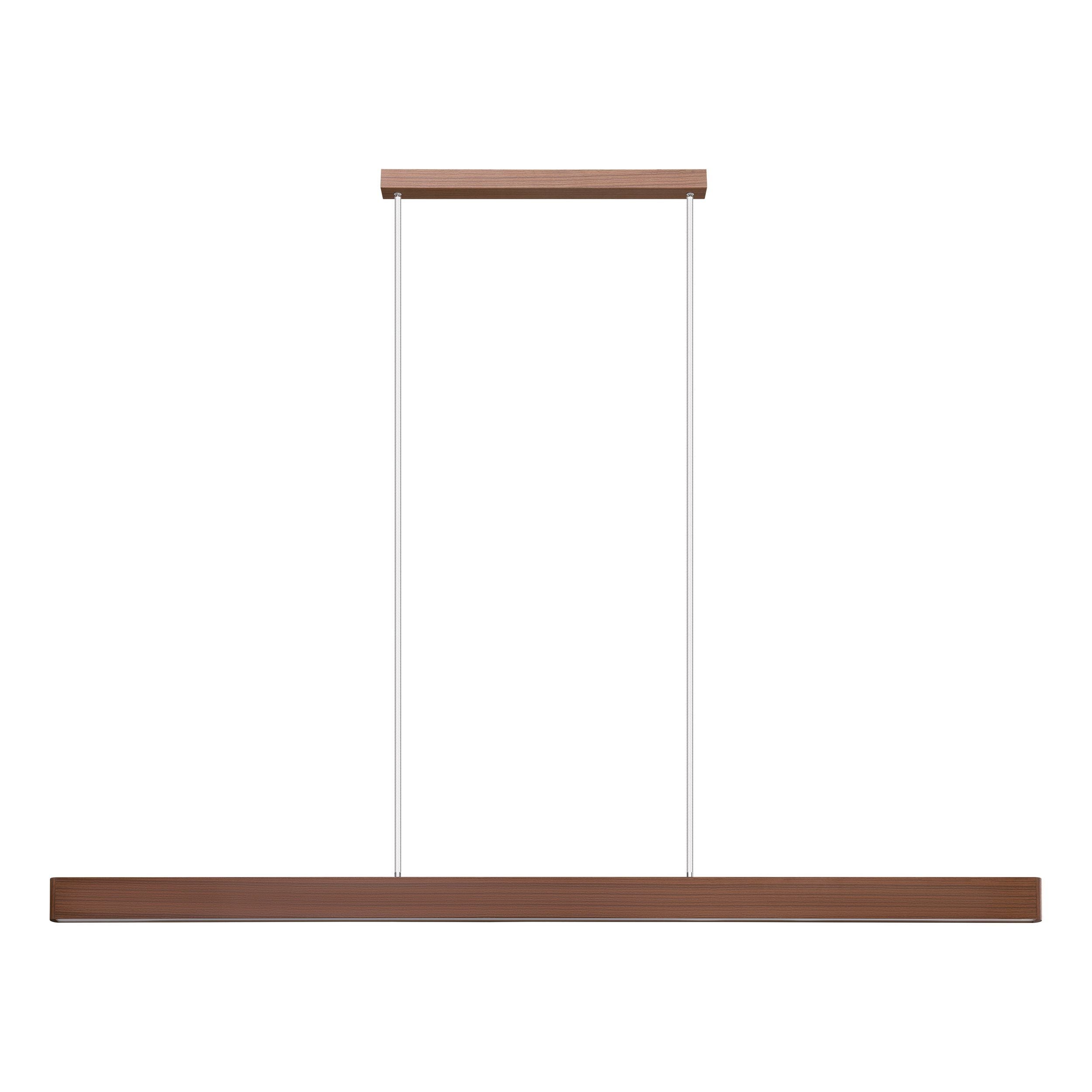 Climene 3 Walnut 36W CCT 1.8M LED Bar Pendant Light
