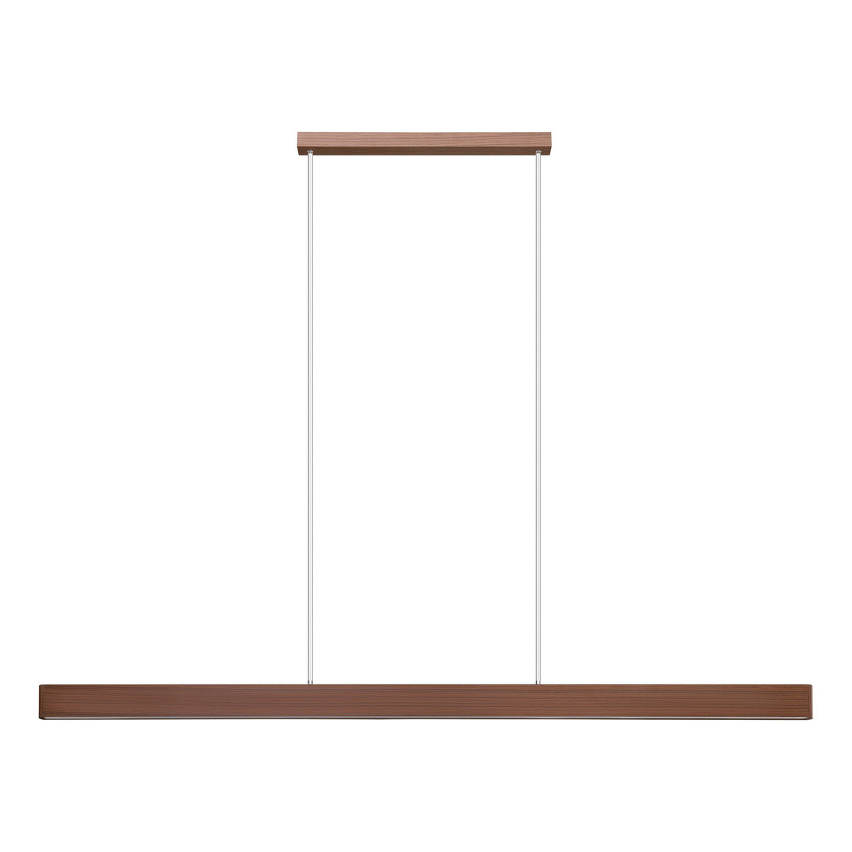Climene 3 Walnut 36W CCT 1.8M LED Bar Pendant Light