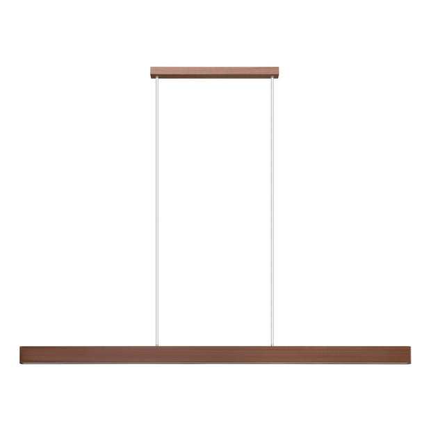 Climene 3 Walnut 36W CCT 1.8M LED Bar Pendant Light