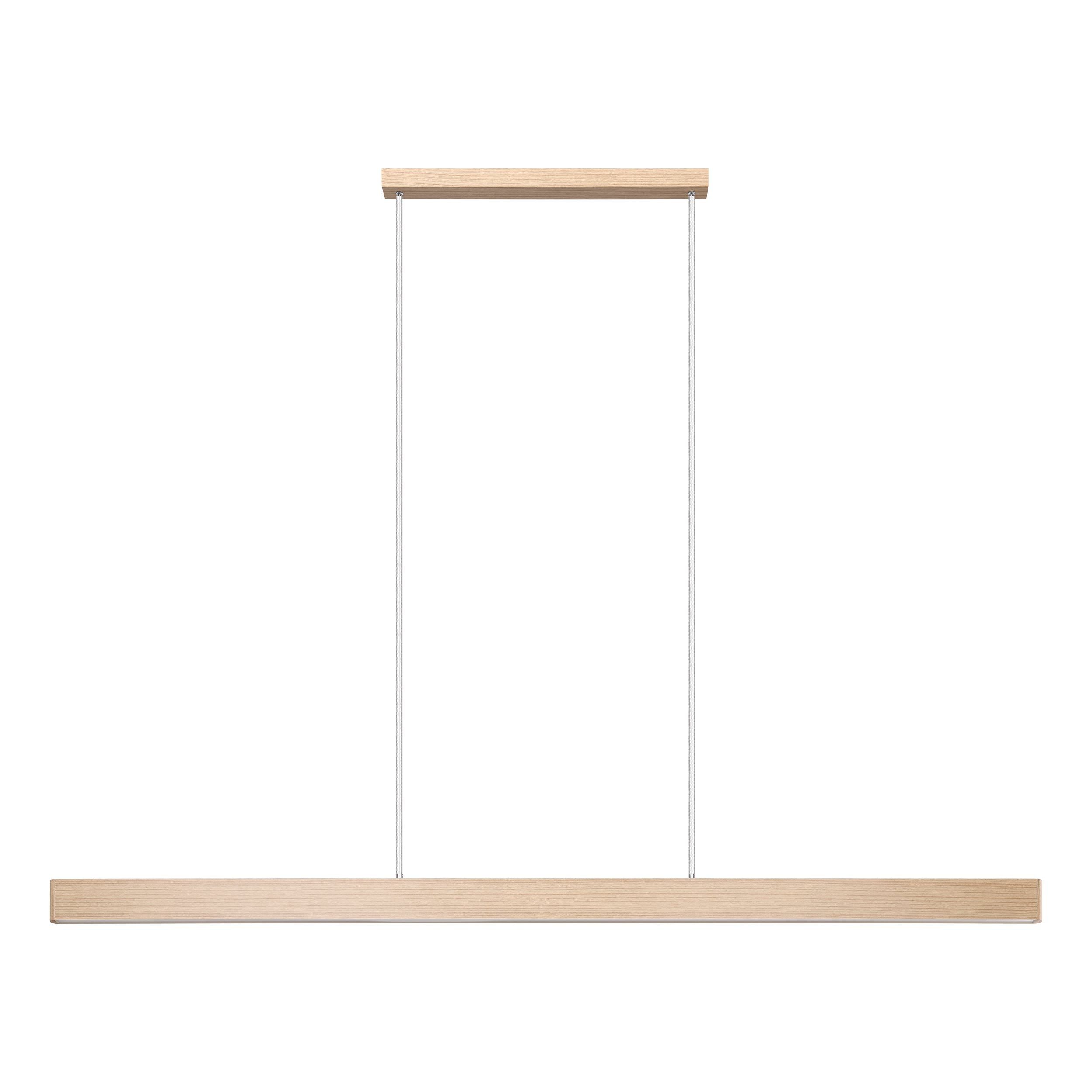 Climene 3 Oak 36W CCT 1.8M LED Bar Pendant Light