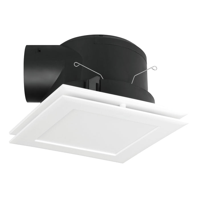 Samba White Square Exhaust Fan with 10W CCT LED Light
