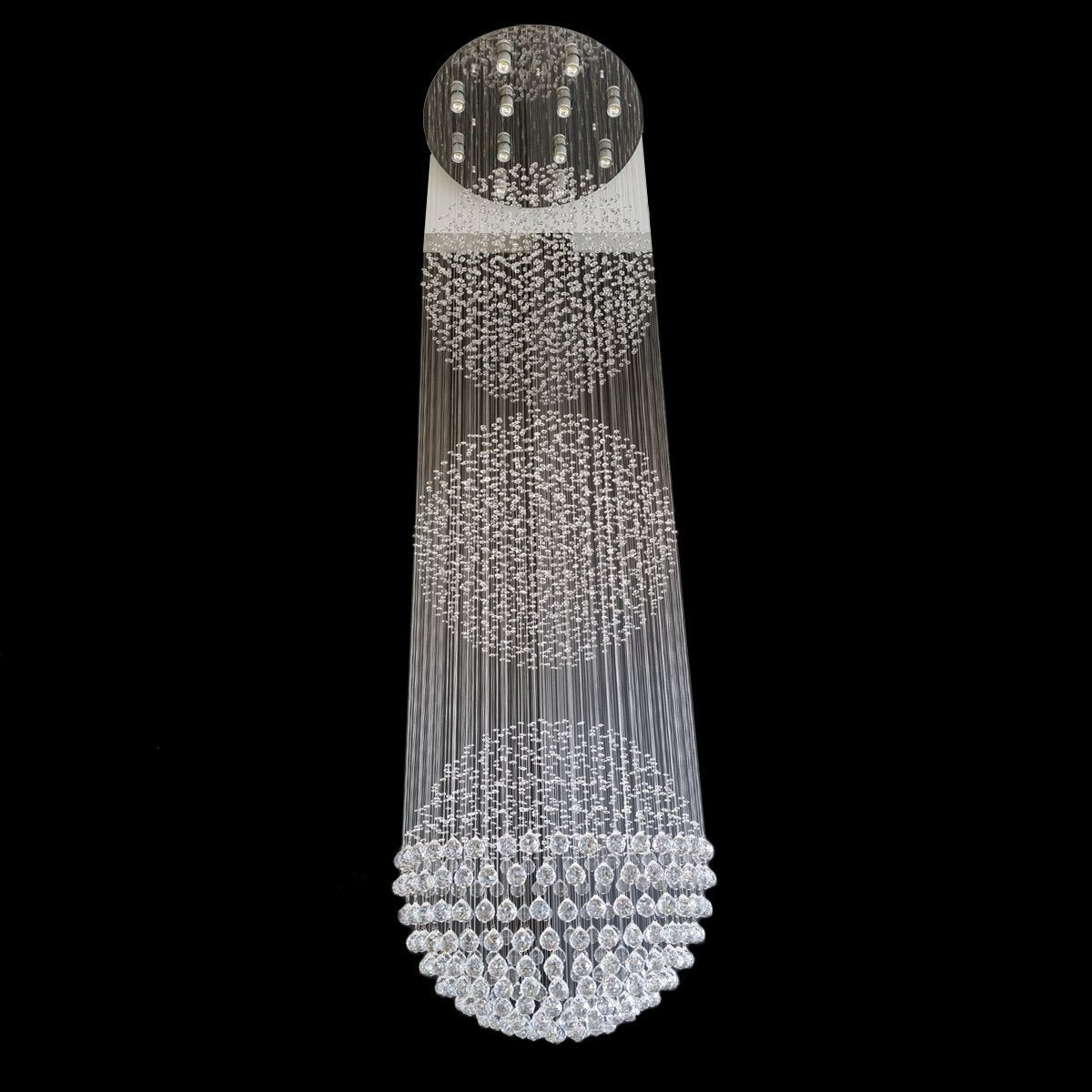 3 Ball Tier String Chandelier 800mm - CRP1011