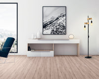 Thumbnail for Townshend 2 Light Floor Lamp in Black & Timber