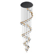 Dracera Black/Gold 40 x 1.8W 3000K LED Pendant