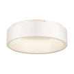 Marghera 25W White Dimmable LED Oyster Light in Warm White