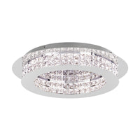 Thumbnail for Principe 31.5W Dimmable Warm White LED Oyster Light Chrome & Crystal