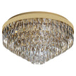 Valparaiso 11 Light Crystal Flush Mount Light in Gold
