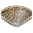 Valparaiso 16 Light Crystal Flush Mount Light in Gold