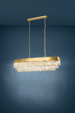 Valparaiso 13 Light Crystal Chandelier in Gold