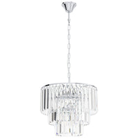 Thumbnail for Agrigento 5 Light Crystal Chandelier in Chrome