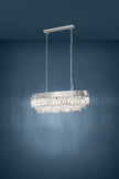 Valparaiso 10 Light Crystal Chandelier in Chrome