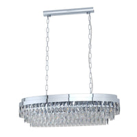 Thumbnail for Valparaiso 10 Light Crystal Chandelier in Chrome