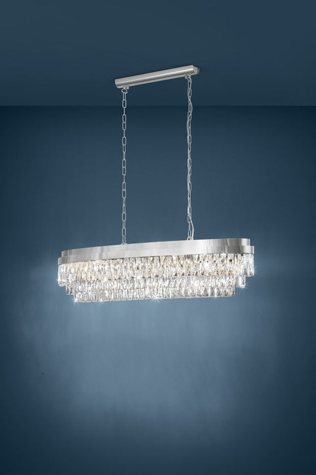 Valparaiso 13 Light Crystal Chandelier in Chrome