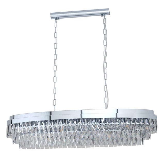 Valparaiso 13 Light Crystal Chandelier in Chrome