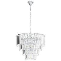 Thumbnail for Agrigento 7 Light Crystal Chandelier in Chrome